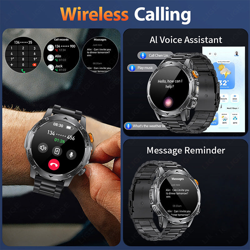 ⌚ 50% OFF NOW! 🔦 Smart Sports Watch – 1000mAh Battery, 1.7" HD, 100+ Sports Modes & LED Flashlight – For Active Lifestyles 💪