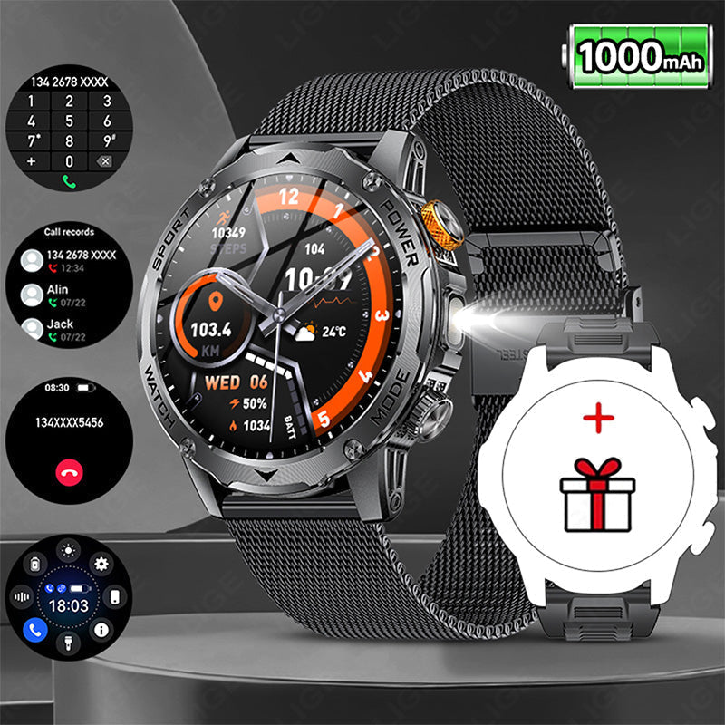 ⌚ 50% OFF NOW! 🔦 Smart Sports Watch – 1000mAh Battery, 1.7" HD, 100+ Sports Modes & LED Flashlight – For Active Lifestyles 💪