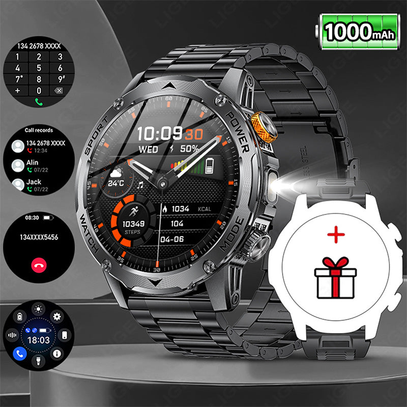 ⌚ 50% OFF NOW! 🔦 Smart Sports Watch – 1000mAh Battery, 1.7" HD, 100+ Sports Modes & LED Flashlight – For Active Lifestyles 💪