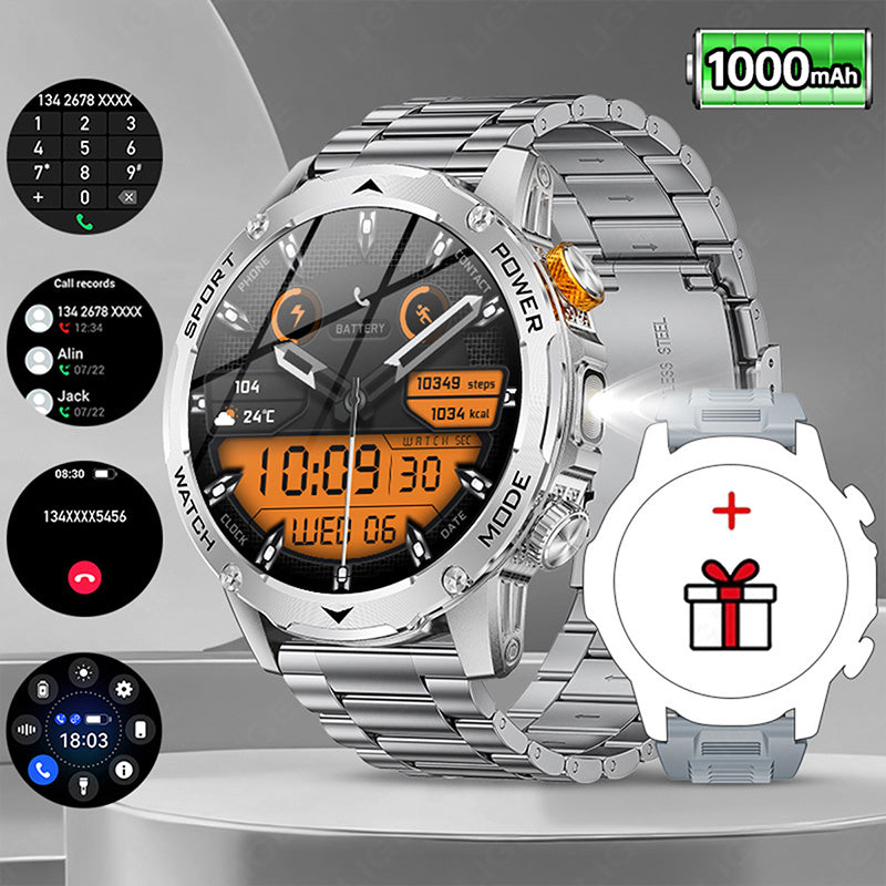 ⌚ 50% OFF NOW! 🔦 Smart Sports Watch – 1000mAh Battery, 1.7" HD, 100+ Sports Modes & LED Flashlight – For Active Lifestyles 💪