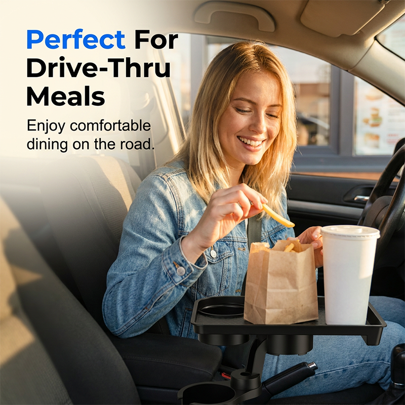 🎉 2026 Sale — Over 34,000 Sold! 🚗 Turn Your Car into a Dining Table – Stable Tray for Burgers, Coffee & More! 🍔
