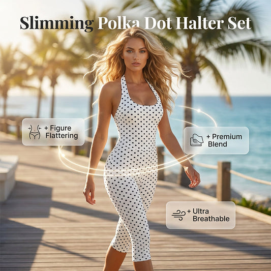 🏆LAST DAY SALE 50% OFF🔥Polka Dot Halter Bodycon Pants