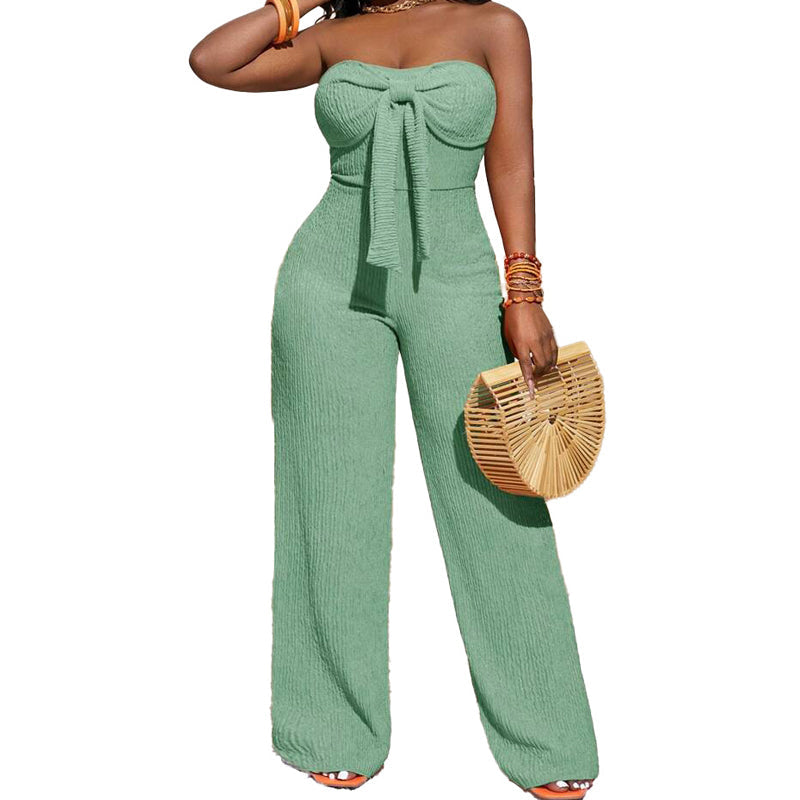 👗 50% OFF NOW! 🌸 Women's Strapless High-Waisted Wide-Leg Jumpsuit – Flowy & elegant – Perfect for weddings, summer parties or chic evenings – breathable and flattering ✨🌿