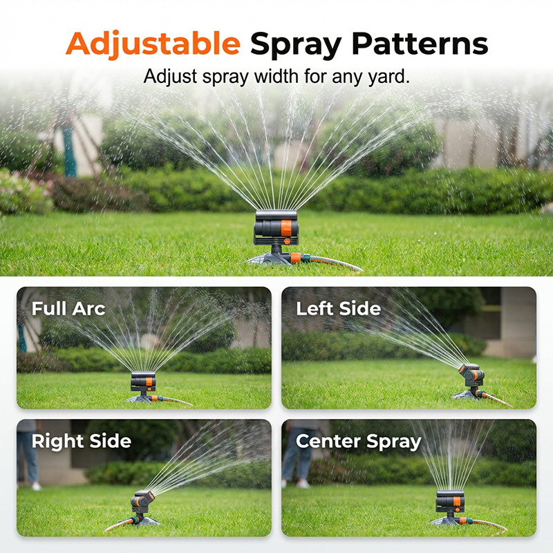 🏆 Last Day Special 50% OFF🔥Wide-Coverage Automatic Rotating Garden Sprinkler