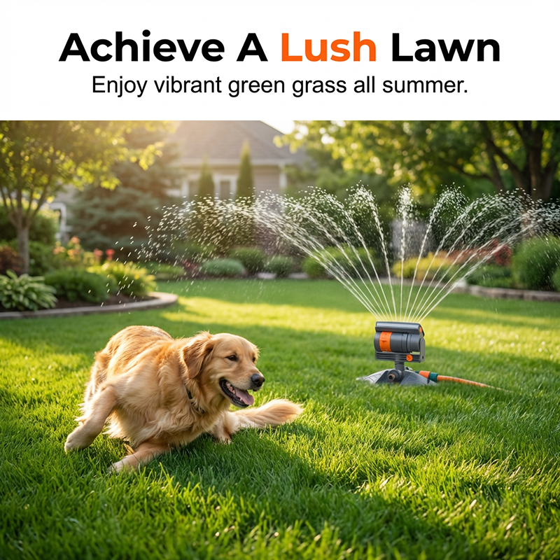 🏆 Last Day Special 50% OFF🔥Wide-Coverage Automatic Rotating Garden Sprinkler