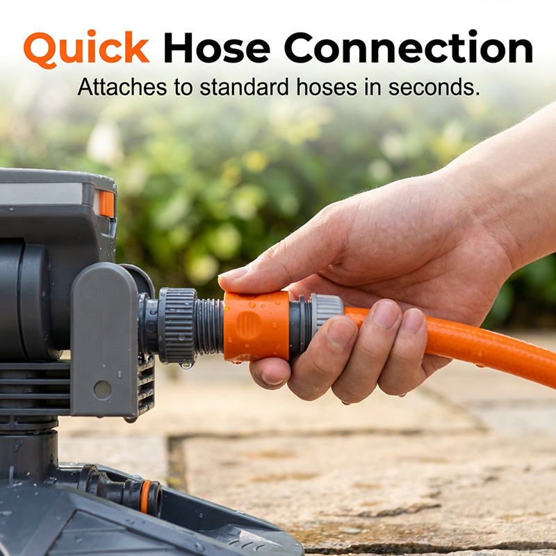 🏆 Last Day Special 50% OFF🔥Wide-Coverage Automatic Rotating Garden Sprinkler