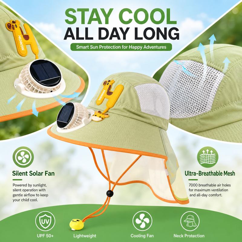 🧢 50% OFF NOW! ☀️ Sun Protection Flap Hat with Built-in Cooling Fan – Solar-powered & breathable – Keeps you cool outdoors – perfect for gardening, hiking or sports 🌬️✨