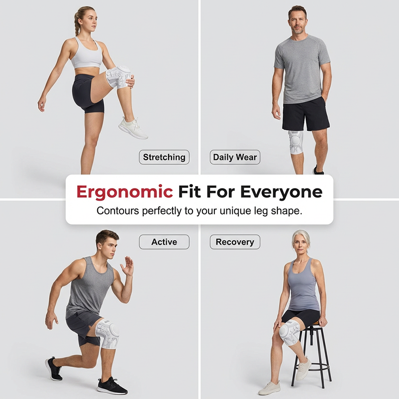 🦵 Adjustable Compression Knee Brace with Twist Knob — Custom Fit Support for Sports & Recovery