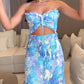 Women's Sexy Printed Cut-Out Dress