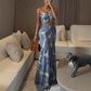 Women's Sexy Printed Cut-Out Dress