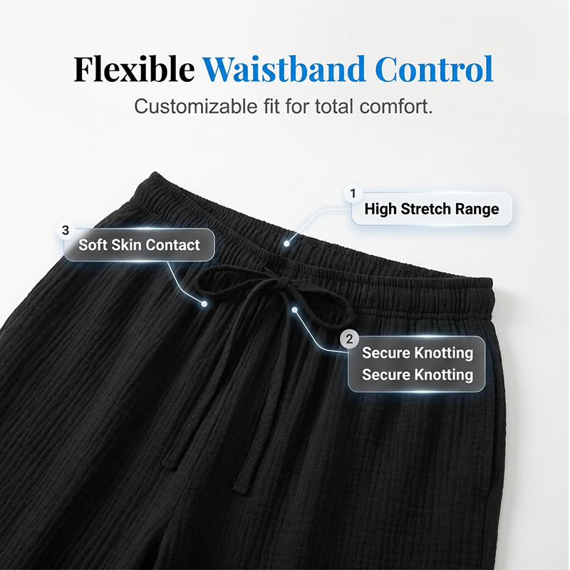 🏆LAST DAY SALE 50% OFF🎉🌸Women’s Elastic Waist Cotton Loungewear Pants