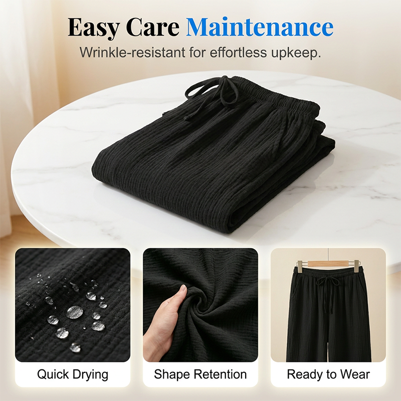 🏆LAST DAY SALE 50% OFF🎉🌸Women’s Elastic Waist Cotton Loungewear Pants