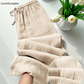 🏆LAST DAY SALE 50% OFF🎉🌸Women’s Elastic Waist Cotton Loungewear Pants