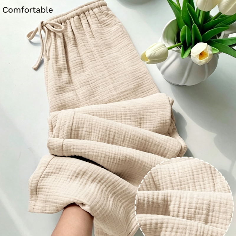 🏆LAST DAY SALE 50% OFF🎉🌸Women’s Elastic Waist Cotton Loungewear Pants