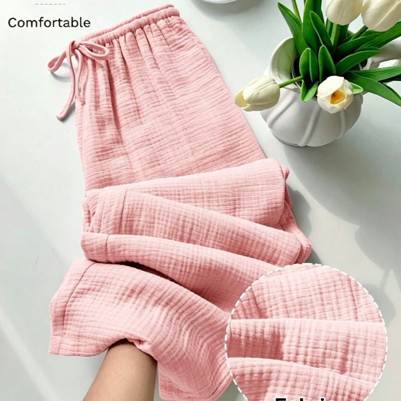 🏆LAST DAY SALE 50% OFF🎉🌸Women’s Elastic Waist Cotton Loungewear Pants