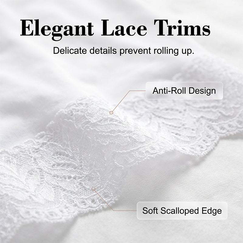 📢📢50% OFF !! ⏰Women's High Waist Safety Shorts with Lace Trim Tummy Control Boy Shorts
