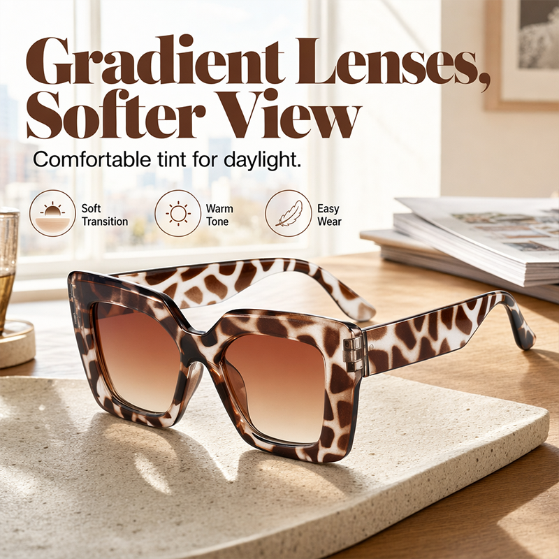 📢📢50% OFF !! ⏰Statement Square Sunglasses