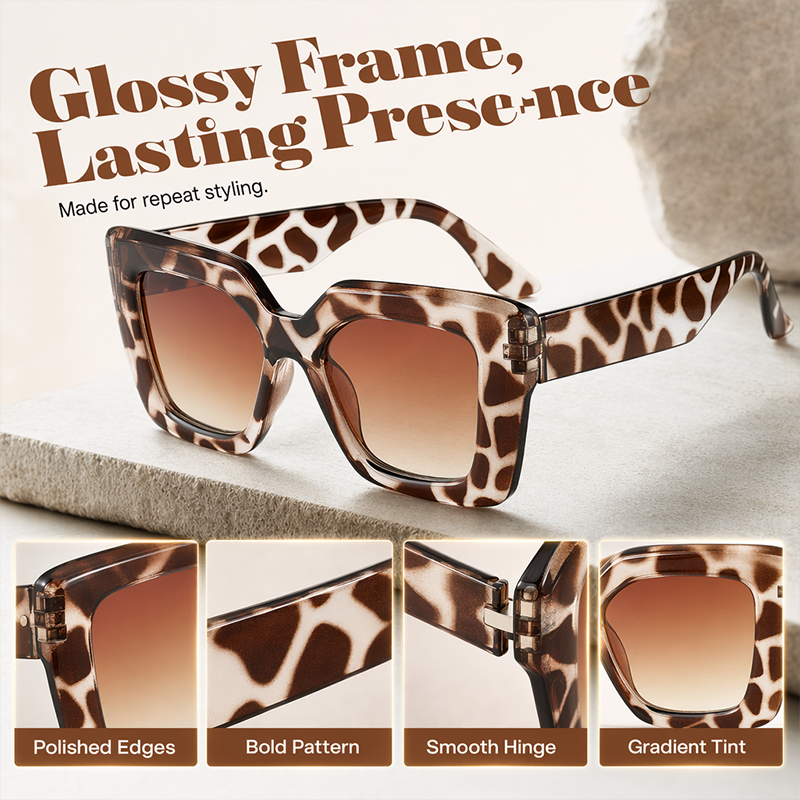 📢📢50% OFF !! ⏰Statement Square Sunglasses