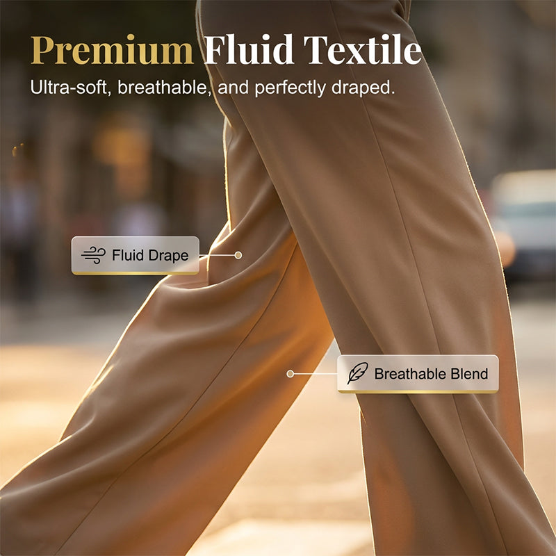📢📢50% OFF !! ⏰Draped Wide-Leg Trousers