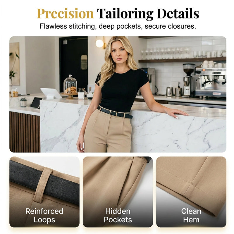 📢📢50% OFF !! ⏰Draped Wide-Leg Trousers