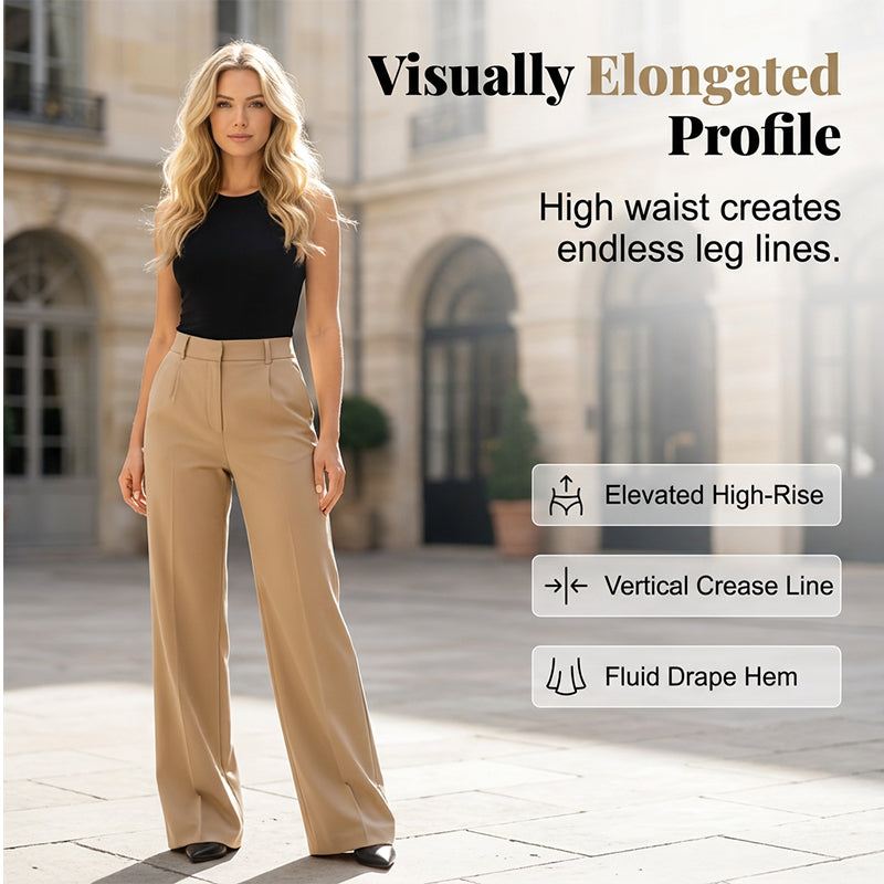 📢📢50% OFF !! ⏰Draped Wide-Leg Trousers