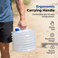 📢📢50% OFF!!⏰💧 Collapsible Water Container with Spigot – Portable Folding Water Jug for Camping, Picnic, Outdoor & Emergency Use ✨