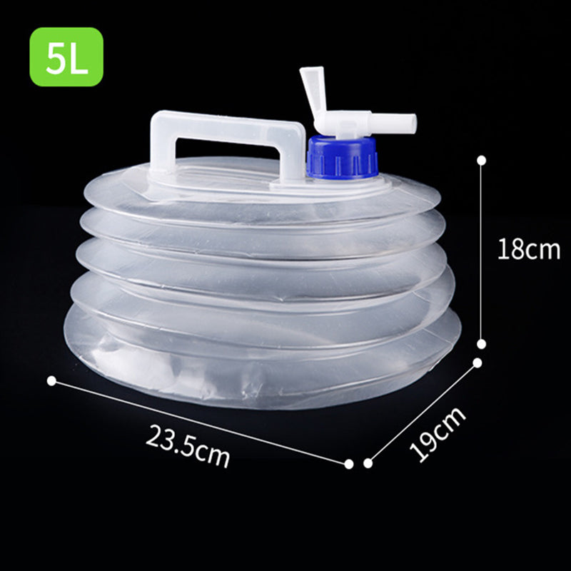 📢📢50% OFF!!⏰💧 Collapsible Water Container with Spigot – Portable Folding Water Jug for Camping, Picnic, Outdoor & Emergency Use ✨