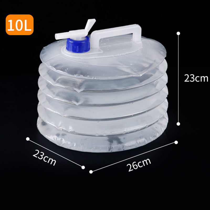 📢📢50% OFF!!⏰💧 Collapsible Water Container with Spigot – Portable Folding Water Jug for Camping, Picnic, Outdoor & Emergency Use ✨