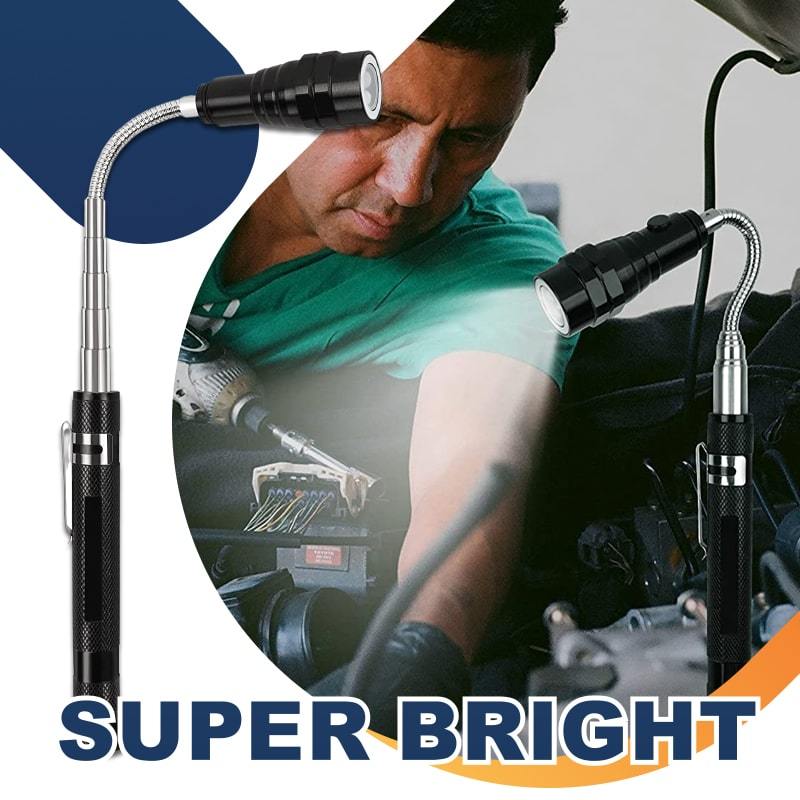 🎁2026 New Arrivals 50% OFF💥Multifunctional Telescopic Magnetic Flashlight – 360° flexible gooseneck, super bright LED light, extendable pick-up rod, magnetic suction design. Auto repair workshop essential!