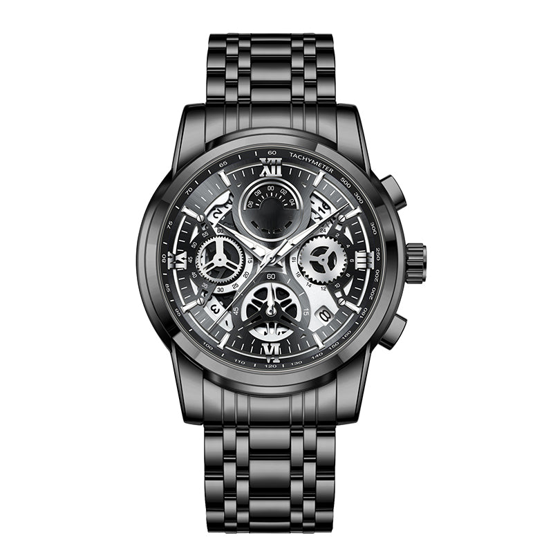 ⌚  Men's Classic Quartz Watch – Durable Band, Timeless Style 🖤
