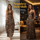 👗🐆Women's Leopard Print Spaghetti Strap Maxi Dress
