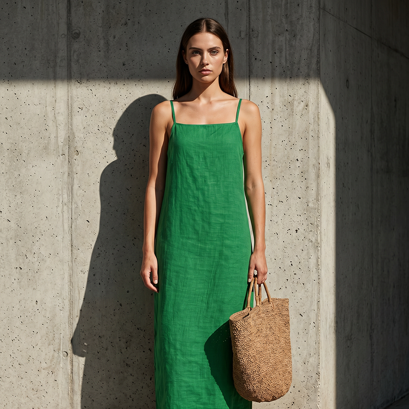 🎁50% OFF💥Women's Casual Solid Color Slip Dress