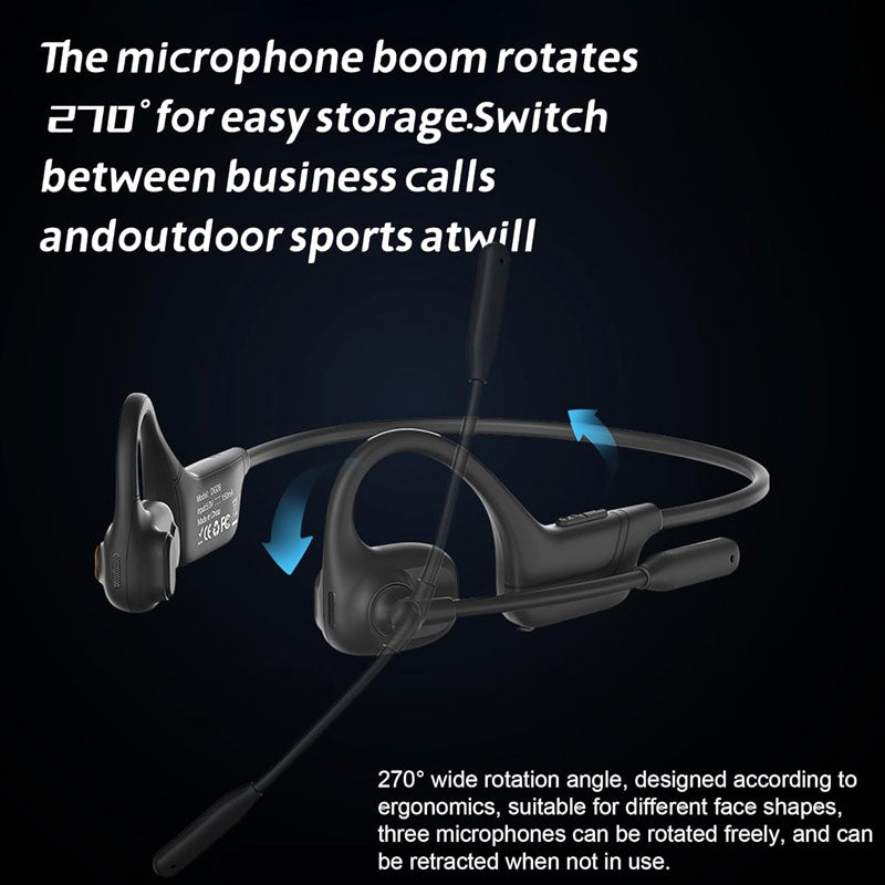 ⏳Time-Limited Special⏰Lightweight Open-Ear Headphones – Bluetooth 5.3 & Dual-DSP Mic – Noise Reduction & 11h Battery – Perfect for Calls, Walks & Work 💼