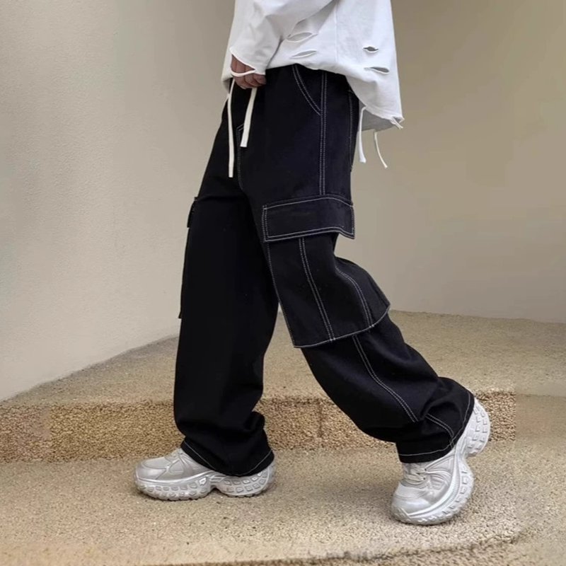 📢📢40% OFF !! ⏰Utility Wide-Leg Cargo Jeans