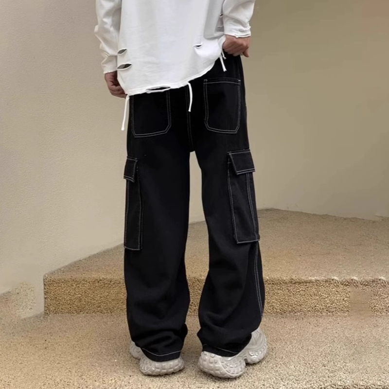📢📢40% OFF !! ⏰Utility Wide-Leg Cargo Jeans