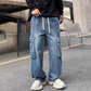 📢📢40% OFF !! ⏰Utility Wide-Leg Cargo Jeans