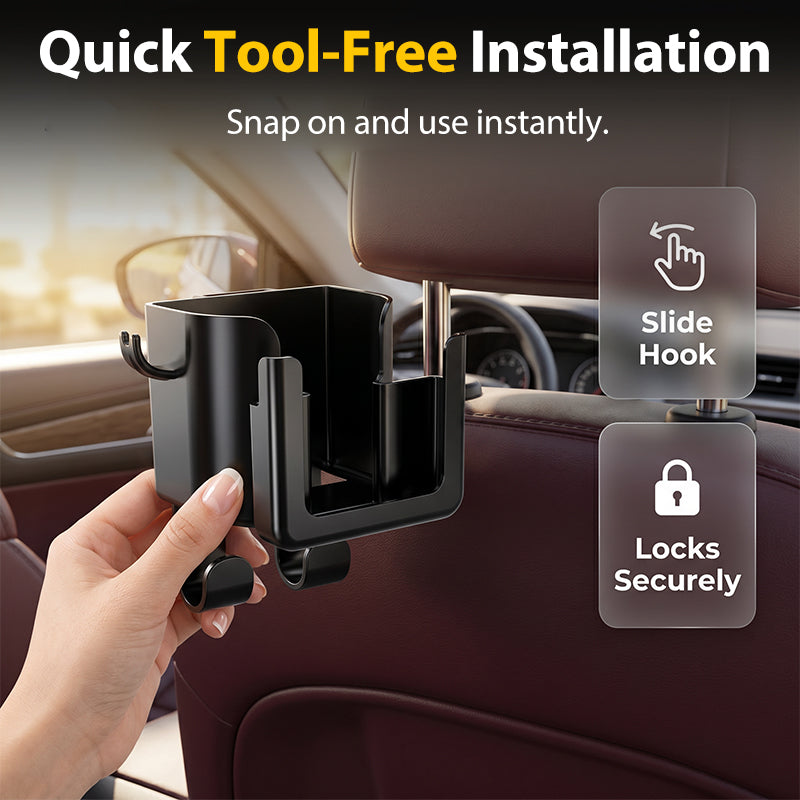 Space-Saving Car Cup Holder