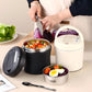 🍱 50% OFF NOW! ⏰ Vacuum Insulated Food Jar with Folding Spoon – Keeps hot/cold for 12h – Leak-proof & portable – perfect for lunch, travel or office 🥄🌿✨
