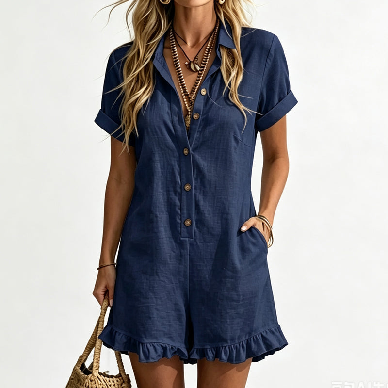 🎁2026 New Arrivals 50% OFF💥Women's Short Sleeve Romper – Soft breathable fabric & relaxed fit – Your go-to for sunny days.