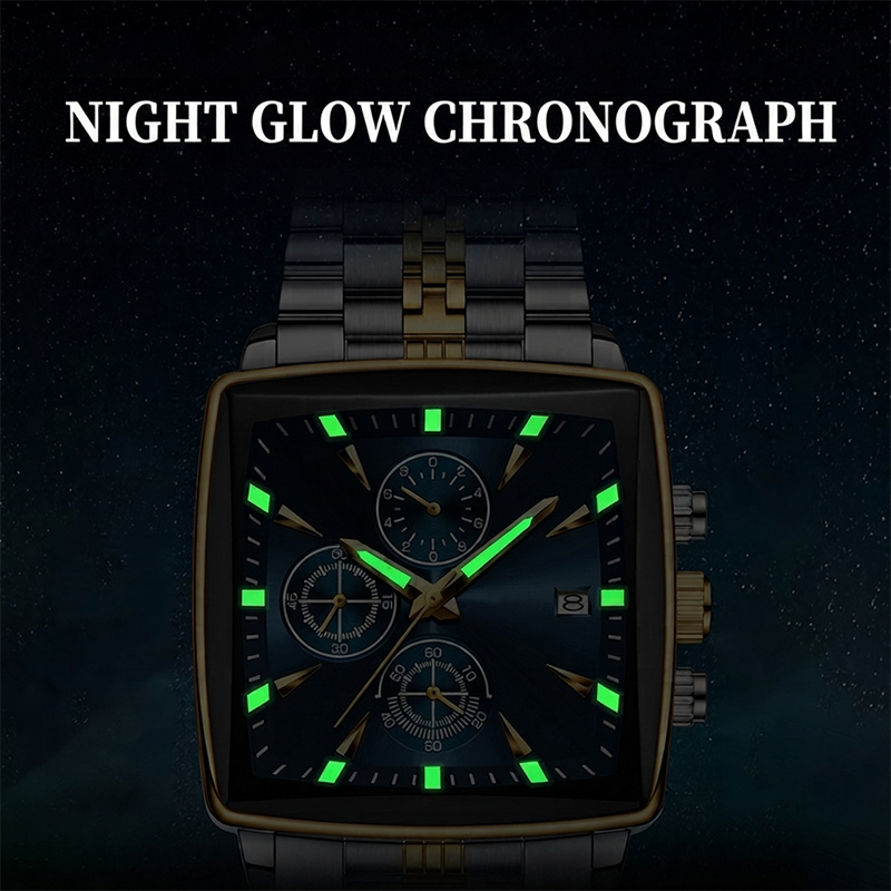 🎁2026 New Arrivals 52% OFF💥Men's Classic Square Dial Quartz Watch – Timeless & elegant – Durable band, perfect for daily or formal wear – reliable and stylish 🖤💼✨