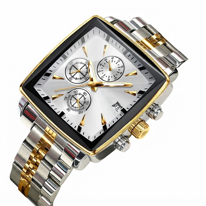 🎁2026 New Arrivals 52% OFF💥Men's Classic Square Dial Quartz Watch – Timeless & elegant – Durable band, perfect for daily or formal wear – reliable and stylish 🖤💼✨