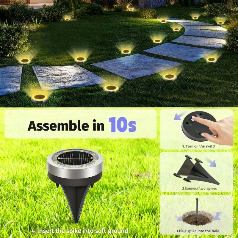 📢📢50% OFF !! ⏰Outdoor Garden Solar Ground Light