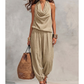 👗 50% OFF NOW! ✨ CHIC DRAPED HALTER NECK JUMPSUIT – Breathable wide-leg, elegant drape & day-to-night versatility – Effortless style for any occasion 🌙