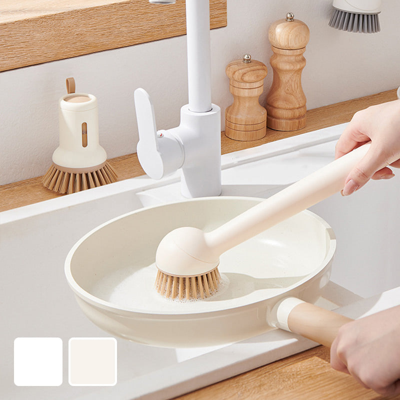 🔥50%‑OFF NOW🍳Rotatable Hanging Pot Brush Set‑Easy‑Clean Kitchen Scrub Brush for Pots Pans & Sinks