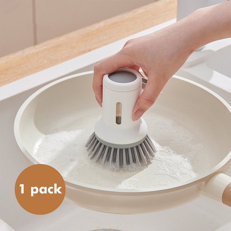 🔥50%‑OFF NOW🍳Rotatable Hanging Pot Brush Set‑Easy‑Clean Kitchen Scrub Brush for Pots Pans & Sinks