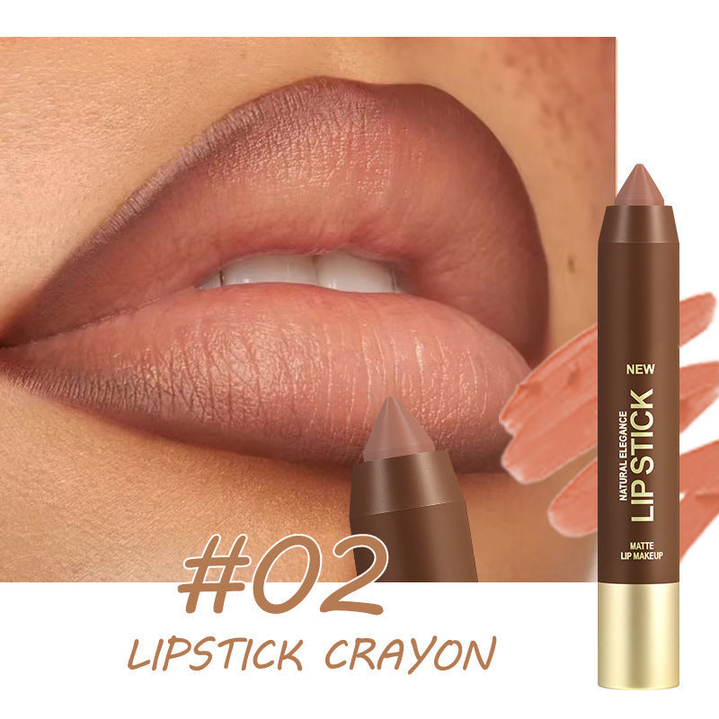 💄 50% OFF! Long-Lasting Matte Lip Crayon for Women | 2-in-1 Liner & Lipstick | Hydrating & Non-Drying | Precision Triangular Tip | 6 Colors ✨