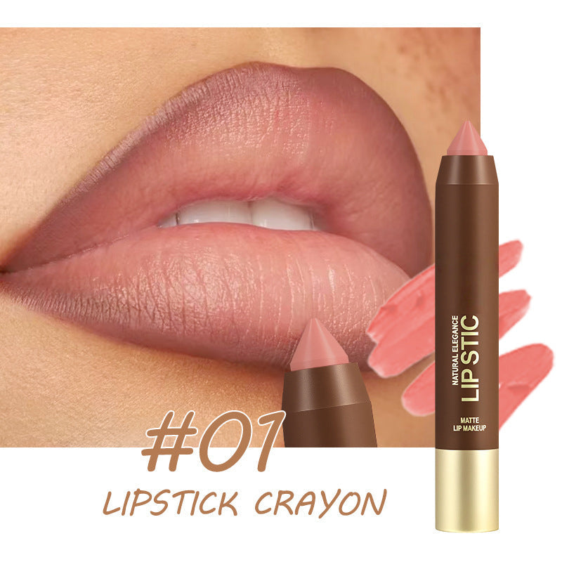 💄 50% OFF! Long-Lasting Matte Lip Crayon for Women | 2-in-1 Liner & Lipstick | Hydrating & Non-Drying | Precision Triangular Tip | 6 Colors ✨