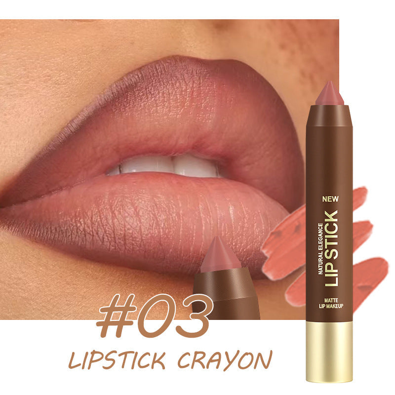 💄 50% OFF! Long-Lasting Matte Lip Crayon for Women | 2-in-1 Liner & Lipstick | Hydrating & Non-Drying | Precision Triangular Tip | 6 Colors ✨