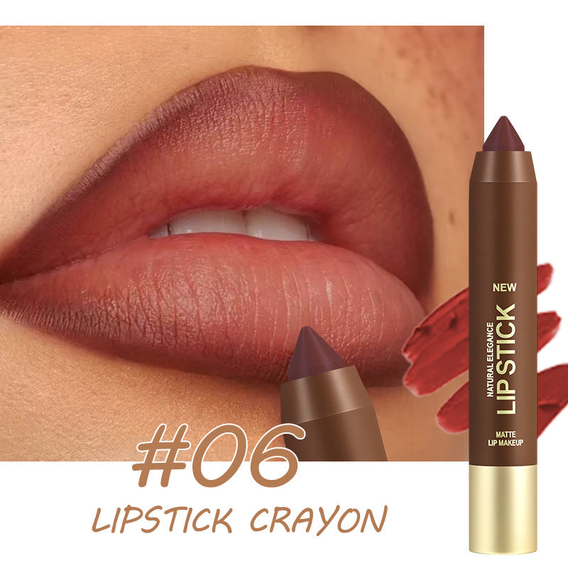 💄 50% OFF! Long-Lasting Matte Lip Crayon for Women | 2-in-1 Liner & Lipstick | Hydrating & Non-Drying | Precision Triangular Tip | 6 Colors ✨