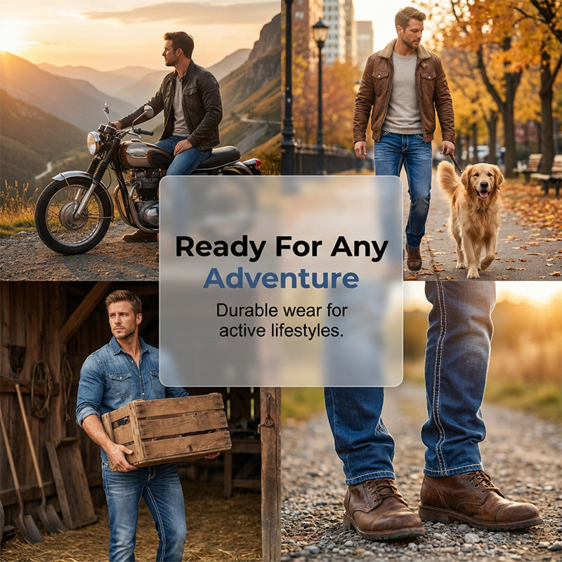 👖🔥 LIMITED TIME OFF! Men’s High Stretch Double Stitched Jeans – Flexible Comfort, Reinforced Seams and Classic Five Pocket Style